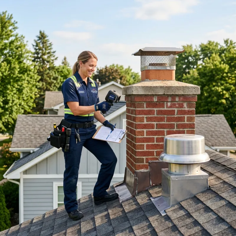 Technician removing a deceased bird from an indoor space in Vermont